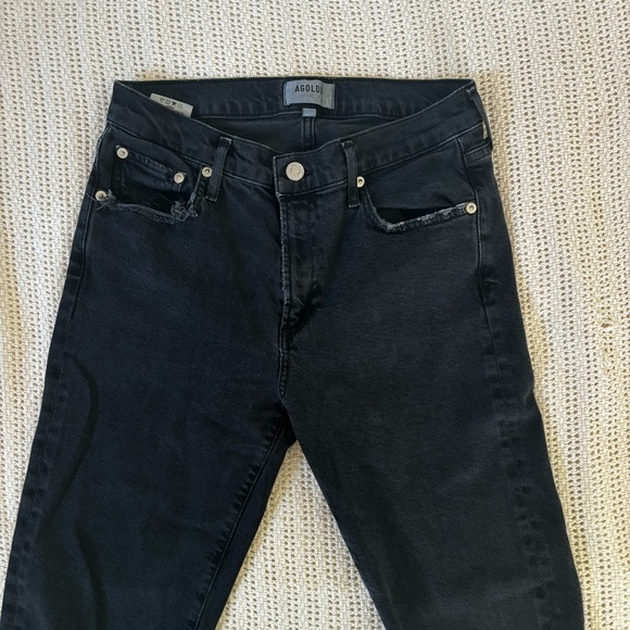 Agolde Toni Midrise Straight Jeans Size 27 - Picture 3 of 11